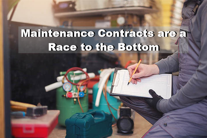 Maintenance contracts are a race to the bottom
